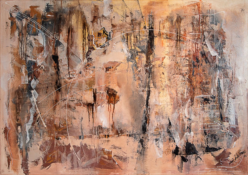 Señales, óleo sobre lienzo